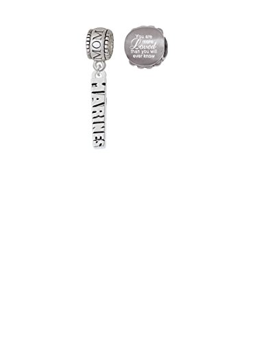 【中古】【未使用・未開封品】Marines家族チャームビーズwith You are more Lovedビーズ( Set of 2?)