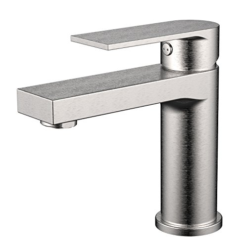 【中古】【未使用・未開封品】Daweier EB1359150BN シングルレバー 洗面所蛇口 ブラッシュドニッケル