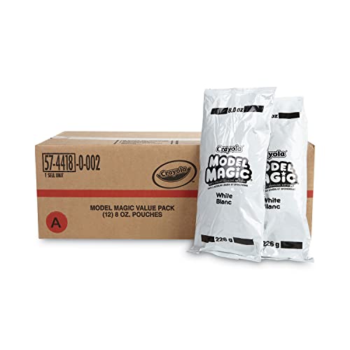 【中古】【未使用・未開封品】Model Magic Modeling Compound, 8 oz Packs, 12 Packs, White, 6 lbs