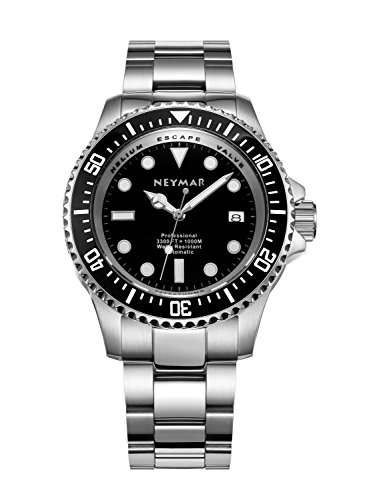 【中古】【未使用・未開封品】(クリスマスGreatセールスプロモーション) Neymar 44?mm Automatic Watch 1000?M Dive Watchステンレススチールカラー500?Automatic Watch|AJIMURA-SHOP