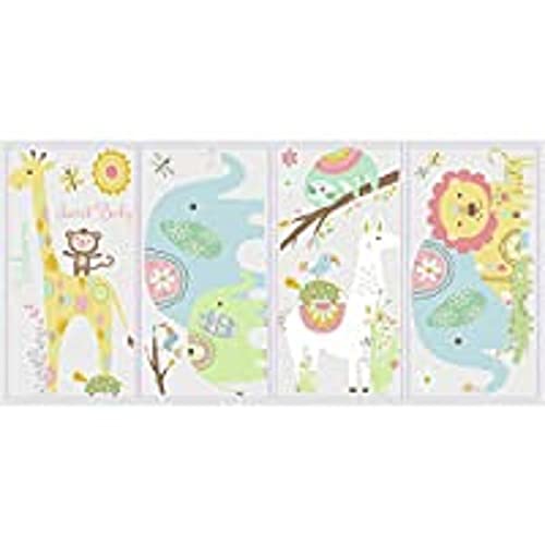 【中古】【未使用・未開封品】ルームメイト(RoomMates) ウォールステッカー ブルー/グリーン/ブラウン 貼って剥がせる 動物の赤ちゃん 3cm×3cm~43cm×22cm 【日本正規輸入品|AJIMURA-SHOP