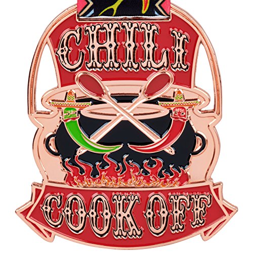 【中古】【未当て嵌める・未開封品】Chili Cook Off 割り増し金シュロの葉 授賞式 1位ゴールド 2位しろがね色 3位ブロンズ
