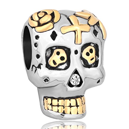 【中古】【未使用・未開封品】LovelyJewelry Dia De Los Muertosスカルチャームビーズのブレスレット|AJIMURA-SHOP