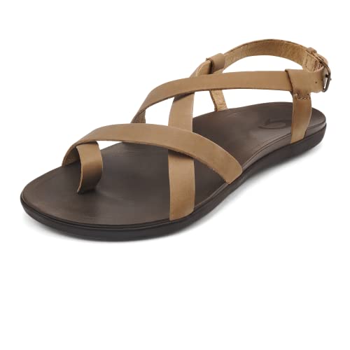 【中古】【未使用・未開封品】OLUKAIレディースUpena Gladiator Sandal、ゴールデンサンド、6 B（M）US｜AJIMURA-SHOP