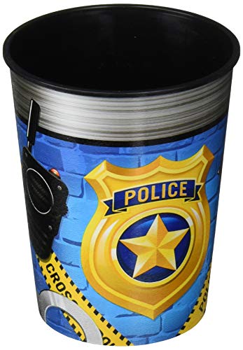【中古】【未使用・未開封品】Creative Converting 警察パーティー 16オンス お土産カップ (1)