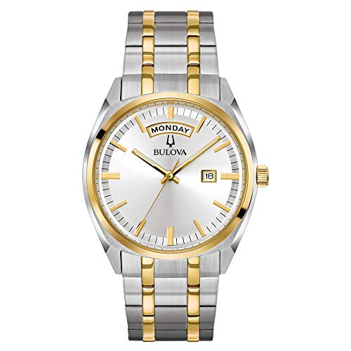 【中古】【未使用・未開封品】Bulova クラシッククォーツウォッチ、ステンレススチール、ツートンカラー(モデル:98C127) ツートーン|AJIMURA-SHOP