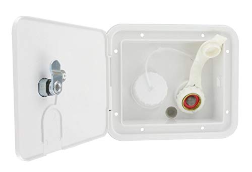 【中古】【未当てはめる・未開封品】Valterra白いこと万有引力/ City水ハッチングFill Dish鍵を掛ける足がかりRVトレーラ