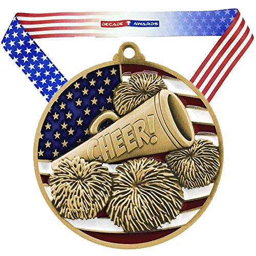 【中古】【未使用・未開封品】ゴールド、シルバーまたはブロンズPatriotic Cheer Medal???Come with Stars and Stripes American Flag Vネックリボン???2.75インチWide｜AJIMURA-SHOP