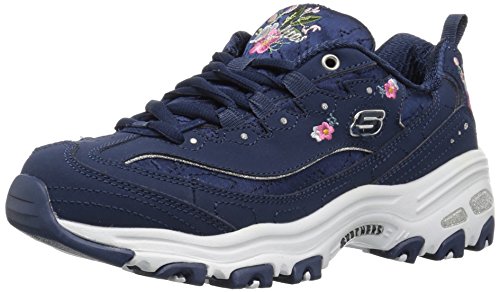 【中古】【未使用・未開封品】Skechers レディース D'LITES Bright Blossoms スニーカー、ネイビー、5.5 M US