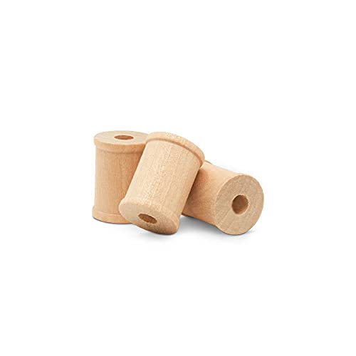 【中古】【未使用・未開封品】Woodpeckers 木製スプール 未塗装 1インチ x 3/4インチ Bag of 100 spl-1-34-100