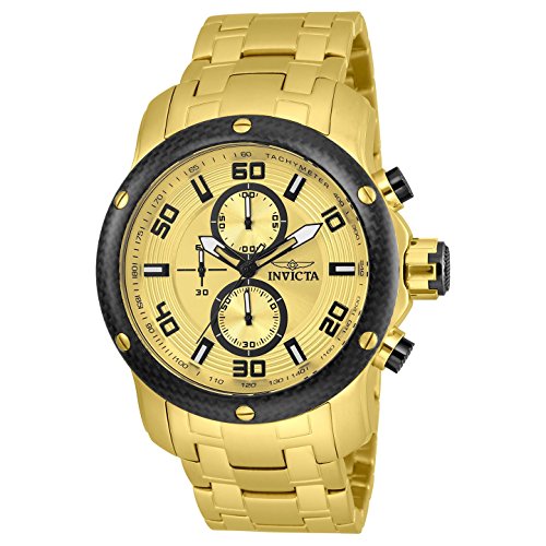【中古】【未使用・未開封品】Invicta メンズ プロダイバー クォーツウォッチ ステンレススチールストラップ ゴールド 26 (モデル:24155)