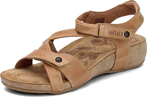 【中古】【未当て嵌める・未開封品】Taos Footwear レディース 全ての存在サンダル, 駱駝, 8-8.5