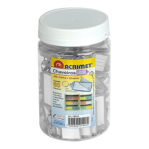【中古】【未使用・未開封品】AcrimetキータグJar w / 60キーリングタグ(クリスタルクリアカラー)