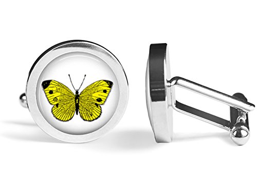 【中古】【未使用・未開封品】イエローバタフライCufflinks ( Angled Edition )