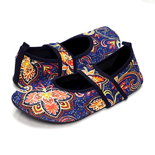 【中古】【未使用・未開封品】Nufoot futsoles by Women 's soft-sided靴スポーツ用の靴室内/室外用折りたたみ式&柔軟な練習で、ヨガ、または旅行、ダンスシューズ M