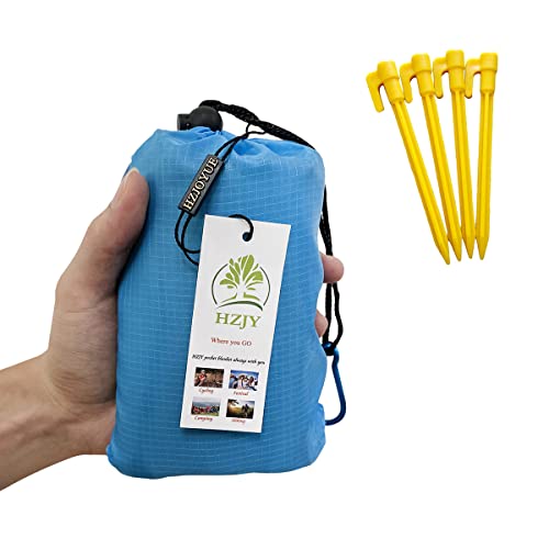 【中古】【未使用・未開封品】アウトドアピクニックブランケット(71インチ x 55インチ) ? コンパクト、軽量、砂防止ポケットブランケット、ビーチ、ハイキング、旅行、キャン