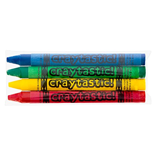 【中古】【未使用・未開封品】プレミアムクレヨン4本パック (赤、緑、青、黄) 安全試験済み ASTM D-4236に準拠 (合計1800本入り)
