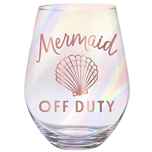 【中古】【未使用・未開封品】(Mermaid Off Duty) - Slant 890ml Stemless Wineglass Mermaid Off Duty