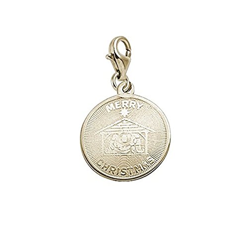 【中古】【未使用・未開封品】Merry Christmas チャーム ロブスタークロウクラスプ付き ブレスレットとネックレス用チャーム, イエローゴールド, 該当なし|AJIMURA-SHOP