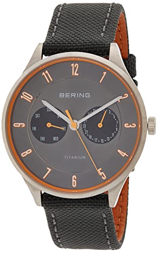【中古】【未使用・未開封品】BERING Time | メンズ スリムウォッチ 11539-879 | 39mm ケース | チタンコレクション | ナイロンNATOストラップ | 傷に強いサファイアクリスタ