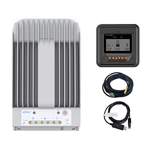【中古】【未当てはめる・未開封品】EPEVER MPPT Solar Charge Controller 40A 150V PV Solar Panel Controller Negative Ground W/ MT50 Remote Meter + Temperature Sensor マイコン Mon