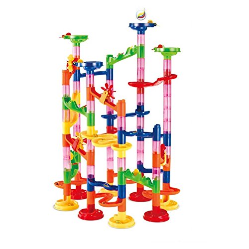 【中古】【未使用・未開封品】Marble Run Race Coaster Set, Elongdi Marble Run Railway Toys [ 105 Pieces ] Construction Toys Building Blocks Set Marble Run Race Coast｜AJIMURA-SHOP