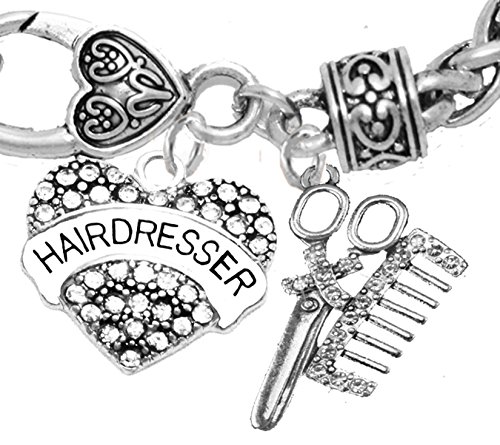 【中古】【未使用・未開封品】Hair Dresserクリスタルハート、コームはさみブレスレット、低刺激性safe-nickelフリー、NO Poisonousリード、またはカドミウム｜AJIMURA-SHOP