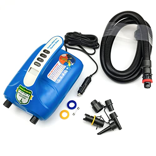 【中古】【未使用・未開封品】Seamax SUP 電動空気ポンプ 空気注入式パドルボード用 最大20PSI、追加継手付き プロエディション 温度センサーと電圧計内蔵 - SUP20Dへの無料ア 44,031円