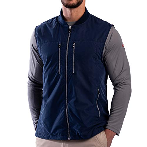 【中古】【未当て嵌める・未開封品】SCOTTeVEST メンズ 101 旅行限りない | つつみ隠し衣嚢9個 | 掏摸押しとどめる US 大きさ: XX-Large 色つや: 青み