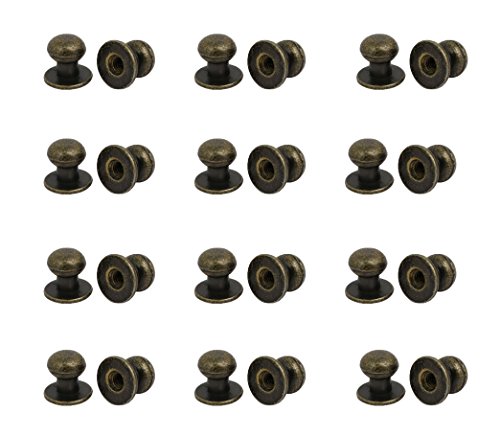【中古】【未使用・未開封品】Antrader メタルラウンドヘッドプルハンドルノブ 24個 木製ケースギフトケース引き出し用 12 x 11mm/0.47'' x 0.43''(*H) a170727WQ006|AJIMURA-SHOP
