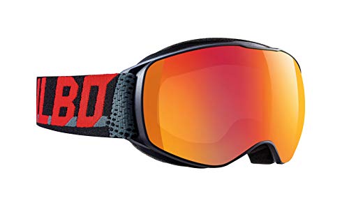 【中古】【未使用・未開封品】Julbo Echo ユース ゴーグル ブラック/グレー/読み取りフレーム Spectron 3 オレンジレンズ レッドミラー付き