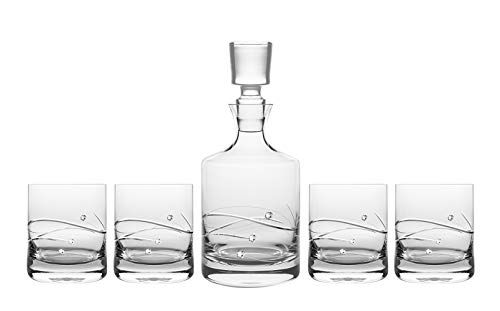 【中古】【未使用・未開封品】Barski???セットof 5???ハンドメイドガラス???Sparkle???26オンスWhiskey Decanter with 4?Tumblers 10.5オンスGlasses???Decor｜AJIMURA-SHOP 81,674円