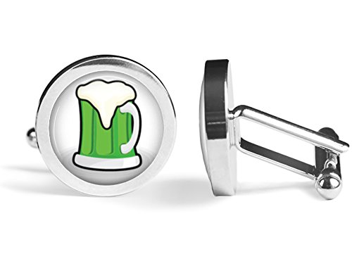 【中古】【未当て嵌める・未開封品】Green Beer セントパトリックデー カフスリンク (角度付き添い人～版)