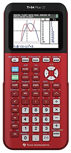 【中古】【未当てはめる・未開封品】Texas Instruments TI-84 Plus CE Radical Red Graphing Calculator