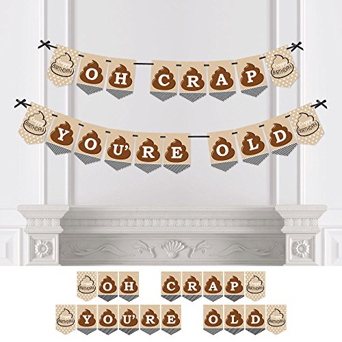 【中古】【未使用・未開封品】Oh Crap、あなたは古い???Poop誕生日パーティーホオジロバナー???誕生日パーティーデコレーション｜AJIMURA-SHOP