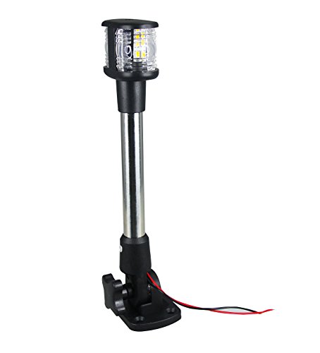 【中古】【未当て嵌める・未開封品】Pactrade Marine Boat Pontoon 28糎 Folding SS Anchor 2 x LED Navigation Light 12V
