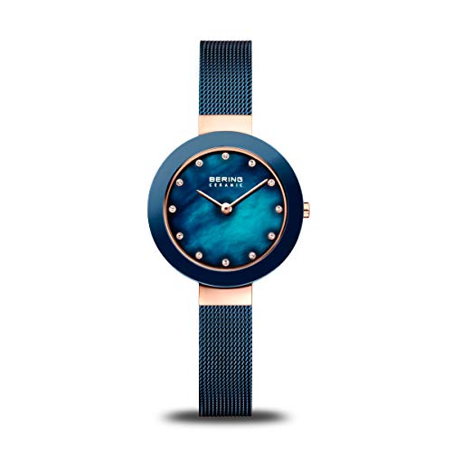 【中古】【未当て嵌める・未開封品】BERING Time 11429-367 レディース 陶器寄せ合わせウオッチ ステンレス鋼スチール写真製胴締めとキズ押しとどめるサファイア瑠璃付 デンマーク王国にてデザ