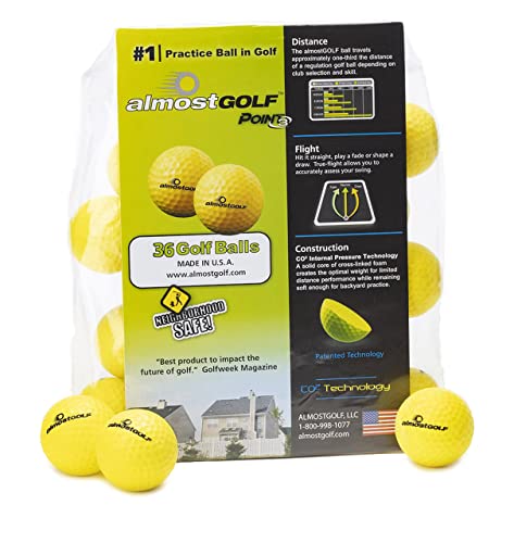 【中古】【未使用・未開封品】(36 Pack Yellow with 5 Tees) - Best practise golf balls on the planet. Perfect for golf training. Solid contact for great feedback. Lim画像
