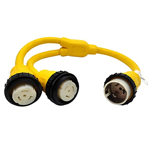 【中古】【未使用・未開封品】Parkworld 885804 スプリッター マリーンショアパワー SS2-50P オスプラグ - (2) SS1-50R メスレセプタクル (1) 250V から (2) 125V Yアダプター