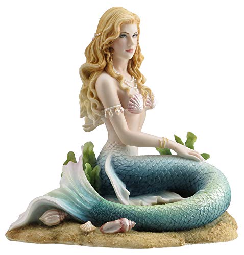 【中古】【未使用・未開封品】Veronese Design 魅惑的な歌 人魚 海の床に座る彫刻｜AJIMURA-SHOP