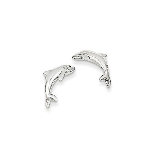 【中古】【未当て嵌める・未開封品】14K 白いことゴールド 益荒男 海豚 イヤリング