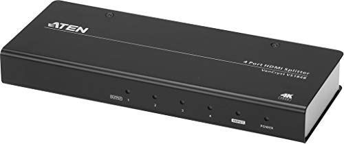 【中古】【未使用・未開封品】Aten VS184B 4ポート True 4K HDMIスプリッター ブラック｜AJIMURA-SHOP