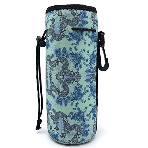 【中古】【未使用・未開封品】水ボトルキャリア、断熱ネオプレン水ジム旅行ボトルホルダーバッグプロテクタースリーブケースポーチカバー0.6lまたは0.75l , Great forステンレ