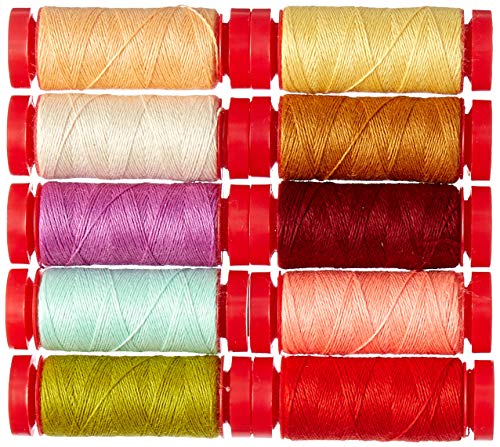 【中古】【未使用・未開封品】Fig Tree and Co ファームハウス ウール Aurifil スレッドキット スモールスプール10個 重さ12個 JF12FW10｜AJIMURA-SHOP