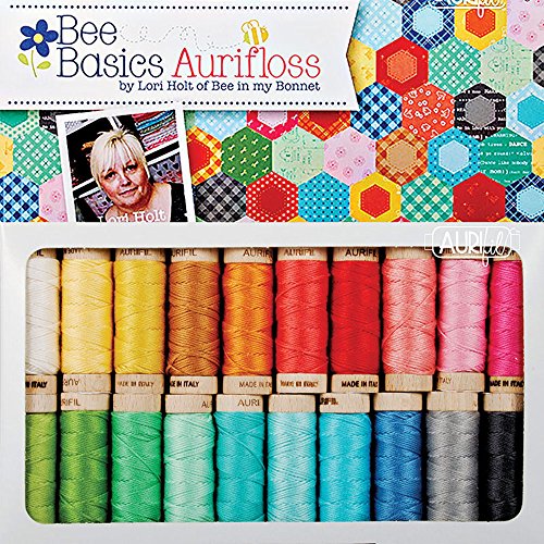 【中古】【未使用・未開封品】Lori Holt Bee ベーシック Aurifil スレッドキット 20 スモールスプール Aurifloss LH30BB20｜AJIMURA-SHOP
