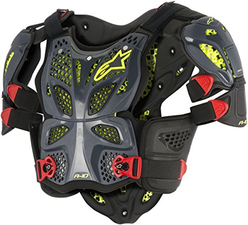 【中古】【未使用・未開封品】Alpinestars A - 10?Men 's Chest ProtectorオフロードBody Armor???ブラック/レッド X-Large/2X-Large 2701-0823|AJIMURA-SHOP