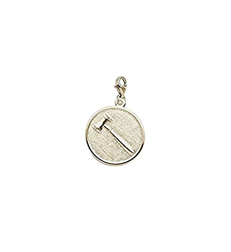 【中古】【未当て嵌める・未開封品】10?K黄味がかったゴールドGavel Charm with Lobster Claw Clasp、惹きつける腕輪と首飾り用