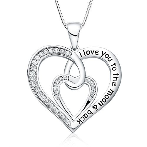 【中古】【未使用・未開封品】FANCYCD ホリデーディール ウィーク I Love You to the Moon and Back\" ラブハートネックレス レディース\u0026ガールズ ガールフレンド/妻/姉妹/おば