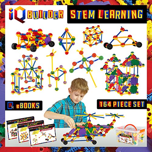 【中古】【未使用・未開封品】IQ BUILDER(アイキュービルダー) | STEM学習おもちゃ | 創造的な建設エンジニアリング | 楽しい教育ビルディングおもちゃセット 男の子と女の子|AJIMURA-SHOP