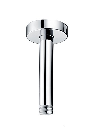 【中古】【未使用・未開封品】Purelux 天井マウントシャワーアーム 6インチ 水口 PJ0611 ステンレススチール ストレートシャワーアーム ガスケットフランジ付き クローム仕上｜AJIMURA-SHOP